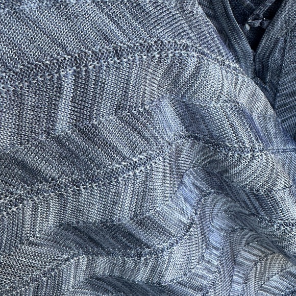 White House Black Market Silver Knit Pullover Sweater, Size S - Picture 5 of 6